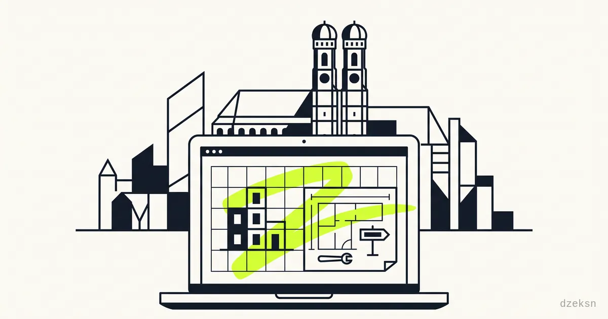 Redaktionelle Illustration zum Beitrag „Website erstellen lassen München: Kosten & Ablauf“